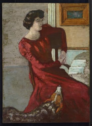 Toile Pierre Bonnard Femme en rouge pour sublimer la déco du salon