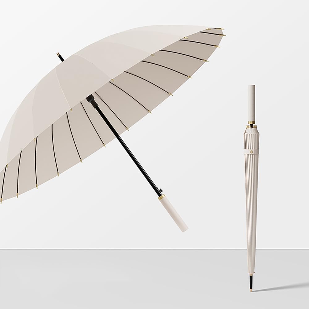 Extra Large Windproof Golf Umbrella UV Protection Automatic Open Double Canopy Vented Sun Rain Stick Umbrella