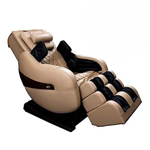 Luraco Legend Plus 3D L-Track Massage Chair with Zero Gravity, Cream