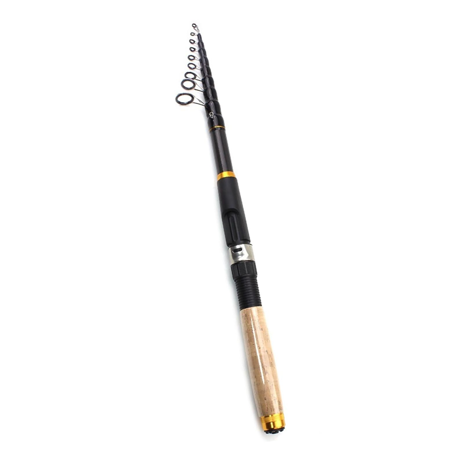 Modello YG020 1.8m-3.6m Canna da Pesca telescopica Multifunzione Manico in Sughero Canna da Spinning for Carpa in Fibra di Carbonio Canna da Viaggio Portatile Attrezzatura for Pesci(3.6)