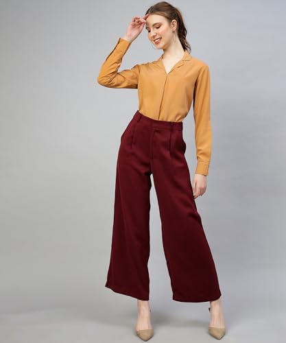 Image of Women's Regular Fit Cotton Blend Shirts with Wingtip Collar