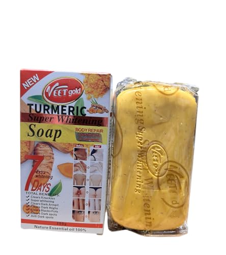 Soft 7 turmeric Soap, 7 Days Body Repair, Natural Dark Spot Treatment Big bar 8.7oz