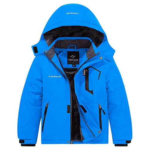 Chaqueta de esquí impermeable FARVALUE, abrigo de invierno cálido para niños
