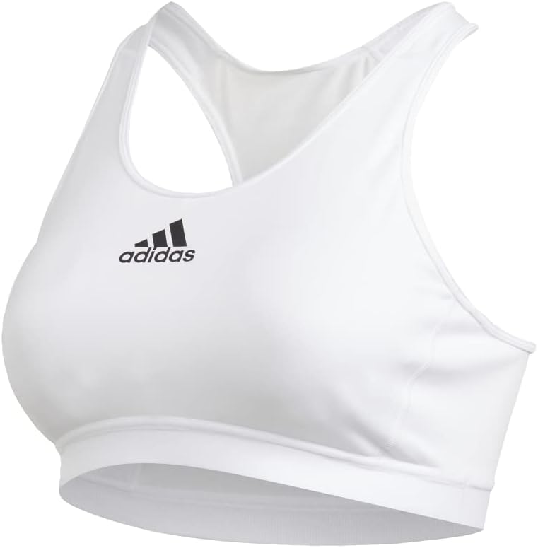 adidas Women's Medium Suppor Racer Back Don't Rest Alphaskin Padded Bra W/ Removable Pads