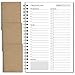 Produktbild Biroyal Zeitmanagement Handbuch 4 Stück To Do Liste Aufgabenliste Tagesplaner Spiralblock 100 Seiten/50 Blatt 14x21 cm Notizblöcke Kraftpapier Cover Tagesplanung Notizbuch für Reise Schule Organizer