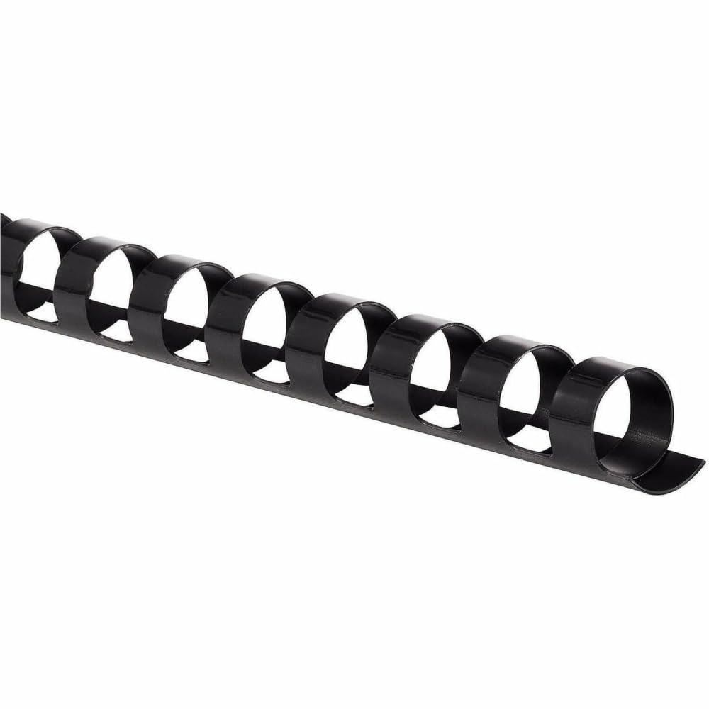 Mead CombBind Binding Spines/Spirals/Coils/Combs, 7/16", 70 Sheet Capacity, Black, 125 Pack (4000133) โ image 1