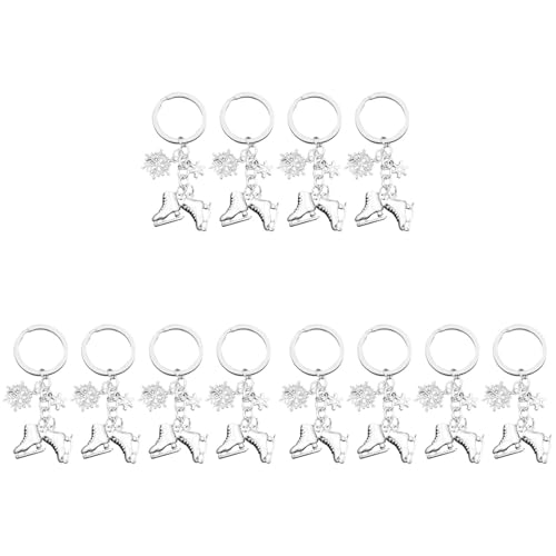 PACKOVE 12 Pieces Ice Skate Key Chain Skate Keyring Skate Athlete Key Chain Ice Skate Chain