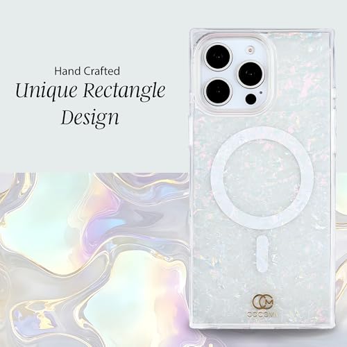 Image of COCOMII Rectangle for iPhone 15 Pro Case, Pearlescent Opal