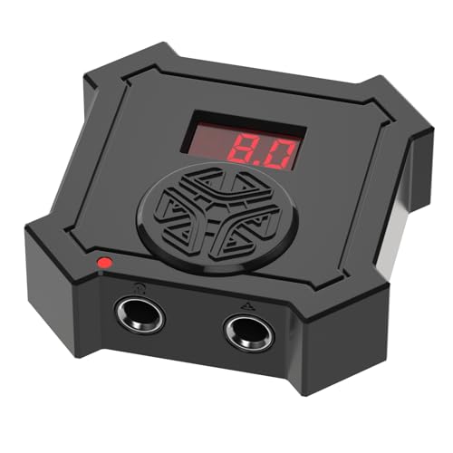 JimKing Tattoo Power Supply Digital Display Mini Battery Power Supply for RCA Rotary Tattoo Machine with RCA Foot Pedal Connection Port for Shader and Liner Tattoo