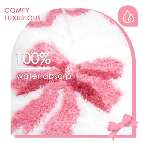 Pink Bow Bathroom Rugs, 16 X 24 inch  - image 4