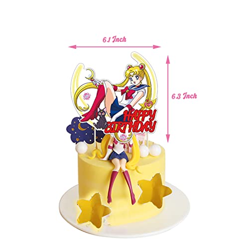 Sailor Anime Party Supplies Moon Anime Happy Birthday Balloons For Moon Girl Birthday Decorations (Sr-Sailor) #TOP4