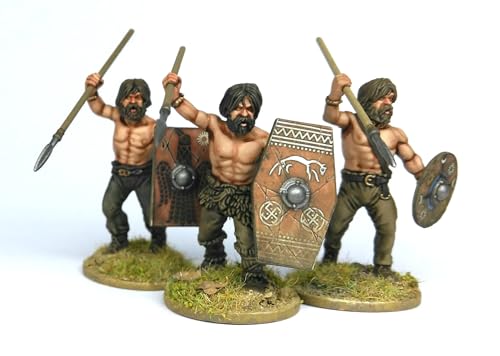 Wargames Delivered - Figuras Plásticas 28mm Guerreros Germánicos miniatura 3