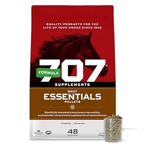 Formula 707 Daily Essentials Equine Supplement, 6 lb Bag – Complete Vitamins and Minerals for Superior Health and Condition in Horses