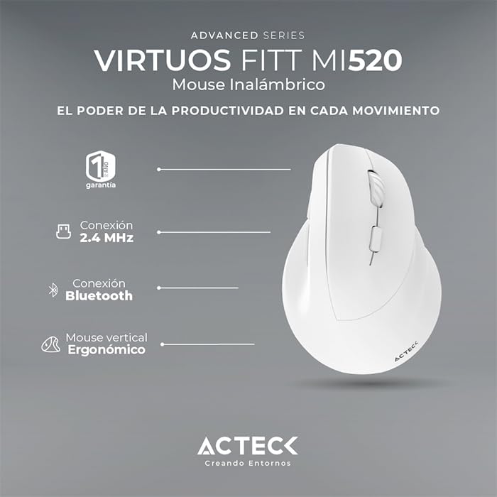 Accesorios De Computadoras, Personal Computer mouse acteck inalambrico Marca Acteck (3)