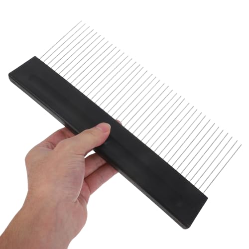 DIYEAH Putzstrukturwerkzeug: Breiter Strukturkamm – Malwerkzeug mit Leinenoptik für Wände – Wandmusterersteller aus Edelstahl für Feinputz