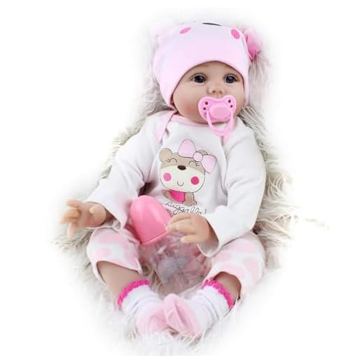 CHAREX Reborn Baby Dolls Lucy, 22 inch Realistic Girl Doll, Lifelike Soft Vinyl Weighted Gift Set