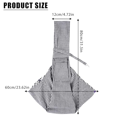 Qpets-Small-Dog-Carrier-Bag-Foldable-Outdoor-Cat-Dog-Backpack-Sling-Bag-Crossbody-Pet-Bag-Adjustable-Strap-Dog-Carrier-Bag-with-Snap-Button-Shoulder-Bag-Suitable-for-75kg-Below