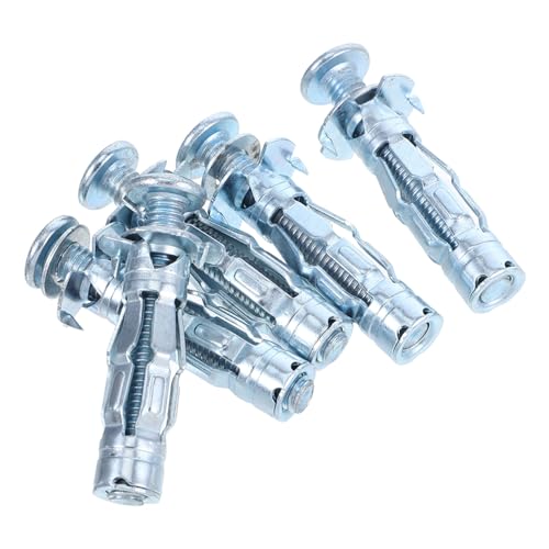 Alipis Wall Anchors 5pcs Metal Expansion Bolts Drywall Screws Strong Hold for Plaster Drywall