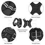 APEXUP Weighted Vest with 5lbs/10lbs/15lbs/20lbs/25lbs/30lbs Weights and Reflective Stripe, Weight Vest Men Women for Workout, Strength Training, Running - Image 4