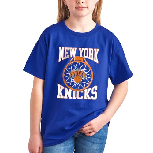 Junk Food NBA - New York Knicks Above the Rim Kids SS T-Shirt Royal Blue by Junk Food - Used condition - Image 2