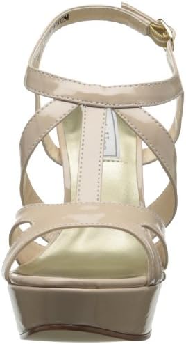 Touch Ups Women's Queenie Synthetic Platform Sandal,Nude Patent,7.5 M US | Image 1