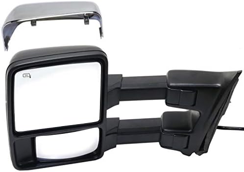 Towing & Hauling For Ford E-350 Super Duty Passenger Side Power Heated Tow Mirror For 2008-2016 Ford F250 F350 F450 Super Duty - Black, Textured Ford Super Duty Tow Mirror - Foto 13