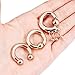 Vsnnsns 4G Septum Rings Surgical Steel Heavy Gauges Earrings for Stretching Internally Threaded Horseshoe Septum Nose Rings Weights Captive Bead Earrings Hoops PA Ring Rose Gold 4 Gauge