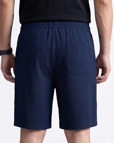 Image of AUSK Men's Casual Cargo Half Pant || Breathable Waffle Fabric with Drawstring Waist & Cargo Pockets || Summer Shorts for Men