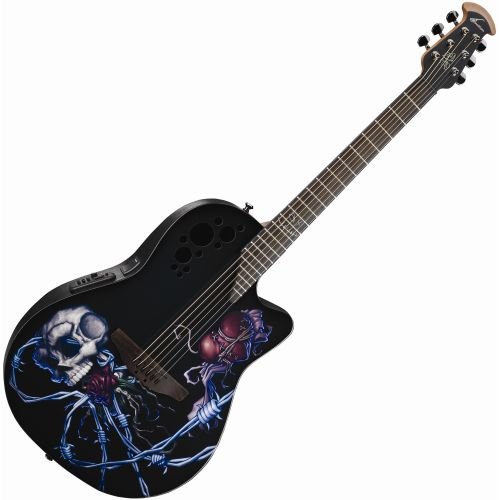 Ovation Dj Ashba Demented DJA34-BDY Acoustic-electric Guitar, Bone