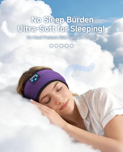 Image of Perytong Sleep Headphones Bluetooth Headband Earphones, Wireless Sleeping Headphones Headband for Sleeping, Sports, Gifts, Workout, Jogging, Yoga, Insomnia, Air Travel, Meditation