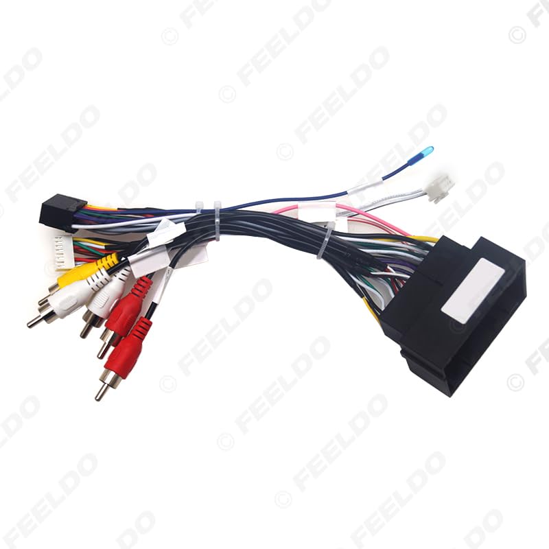 Car for Audio 16PIN CD/DVD Player Power Calbe Adapter with Canbus Box for Jeep Renegade 2016-2020 Stereo Plug Wiring Harnes - (Color Name: AB Cable-canbus Box)