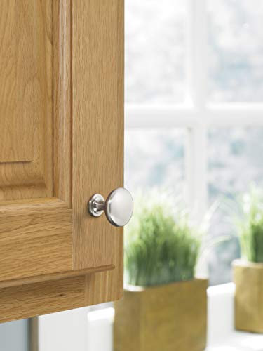 Image of Amerock 25 Pack 1-1 /4 inch Round Edona Satin Nickel Cabinet Knob
