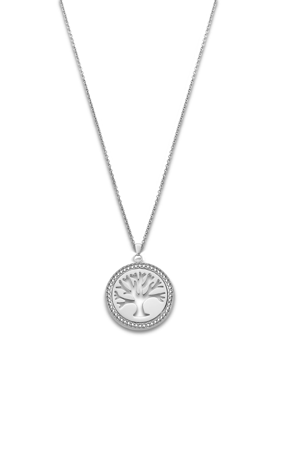 LOTUS STYLE Collar modelo LS1869-1/1 de la colección Rainbow en acero para señora, Plata
