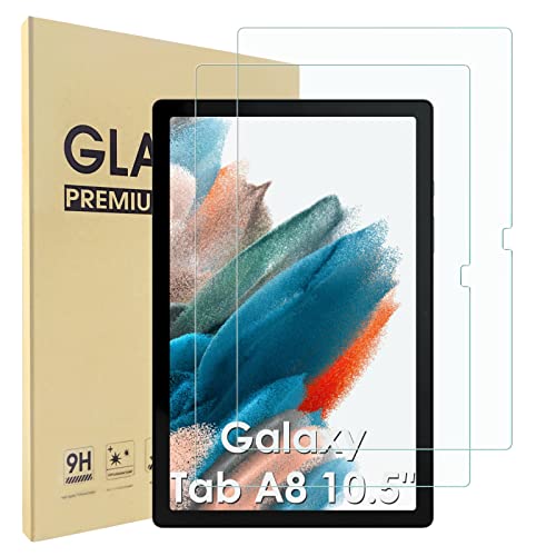 Hianjoo [2 Pièces] Verre Trempé Compatible pour Samsung Galaxy Tab A8 2021, Protecteur écran Compatible pour Galaxy Tab A8 10.5' [9H Super Hardness Premium] [Anti-Shatter] [HD Clarity]