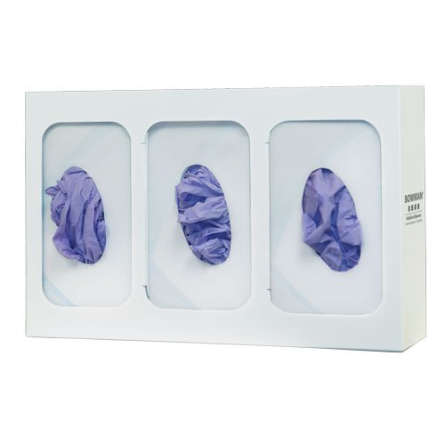 BOWMAN - Glove Box Dispenser - Triple with Dividers 15.87"W x 10.03"H x 3.81"D