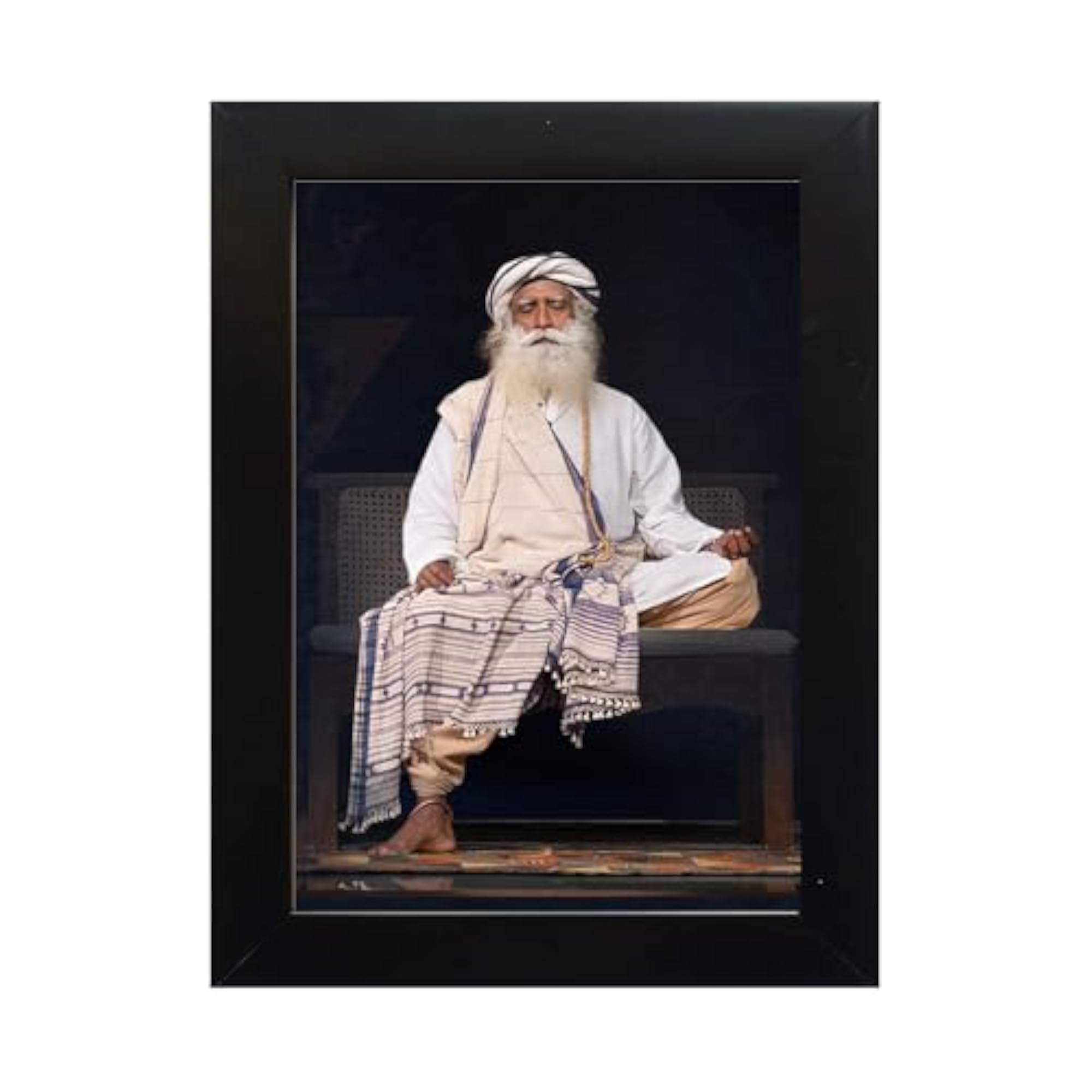 Sadhguru Seated Meditation Pose Photo Frame