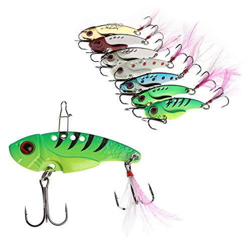 WANBY Esplosivo Colore Speciale Spinner Cucchiaio Swimbait Vibrante Jigging Acqua Dolce Saltare Esce da Pesca con Amo Attrezzatura da Pesca per Trota Spigola Salmone