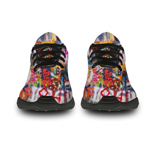 Women's Men's Graffiti Shoes Running Tennis Shoes Fashion Sneakers3