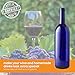 FastRack - 750ml Blue Wine Bottles (Pack of 12), W5 Cobalt Blue Bordeaux Liquor Bottles | 750 ml Empty Wine Bottle for Drinks - NO CORKS INCLUDED