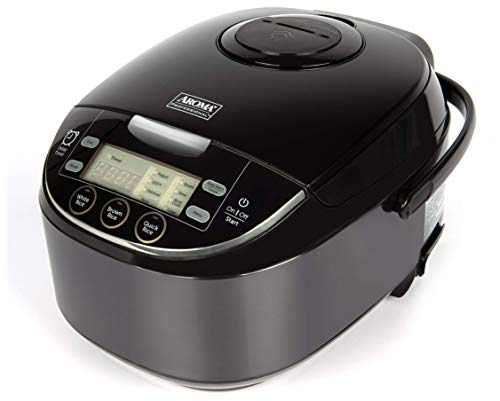 Aroma Housewares ARC-6106AB Japanese Style, Multi, Rice Warmer, Steamer, Saute-Then-Simmer, Cake Maker, Slow