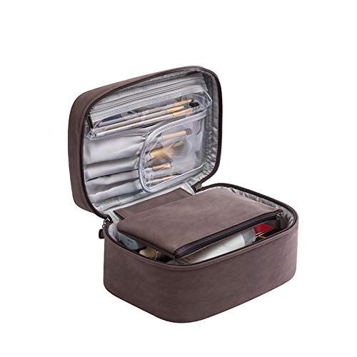 CHANXIUZAI Ladies' makeupbag, Portable Travel Makeup Bag, Built-in Detachable Small Bag