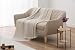 Todocama - Extra weiche Baumwolldecke mit GOFRE-Design, Mehrzweck-Tagesdecke für Sofa, Bett, dekorativer Bezug und Halstuch (Sandbeige, 120 x 180 cm), Beige Sand