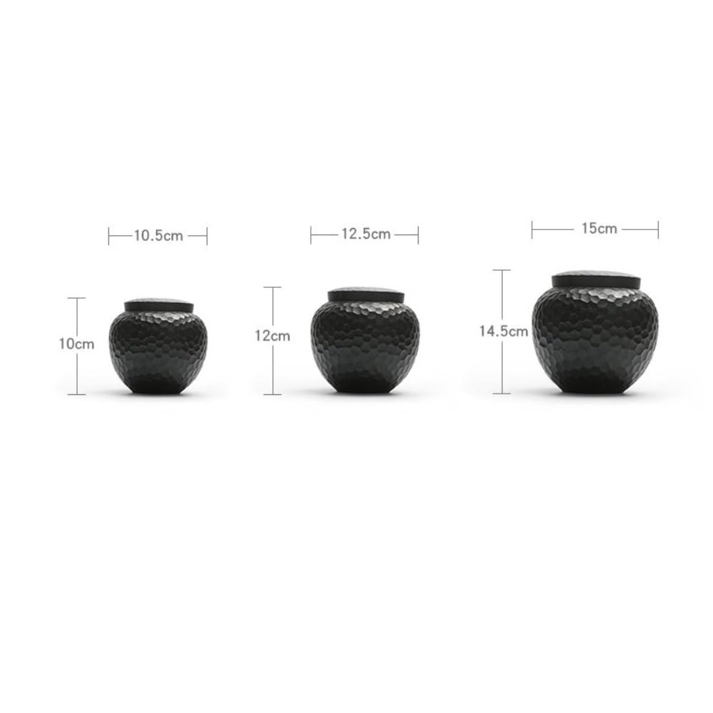 XYNSNDB Teedose mit Hammermuster, große Tee-Vorratsdose, Keramik, Zuhause, Küche, Nüsse, Kaffeekorn, versiegeltes Glas, tragbarer Teebehälter, Glas, Teedose (A, M)