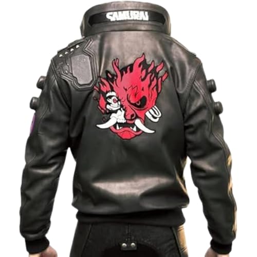 Handmade Customized Cyberpunk 2077 Samurai Jacket – Ultimate Cyberpunk Cosplay Jacket for Men