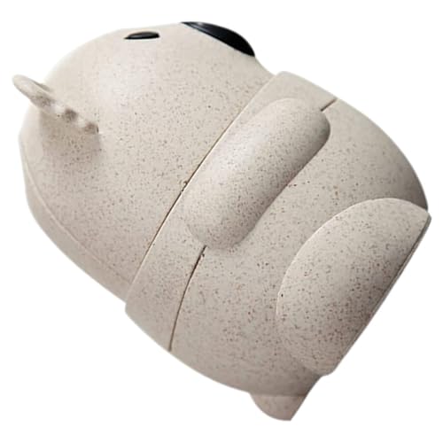 UKCOCO Porte-Cure-Dents à Pression Mignon en Plastique Khaki, Léger et Compact, Distributeur Automatique Robuste Maison