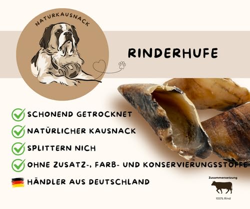 Warnick´s Tierfutterservice - Naturkauartikel - Hundesnack - Hundeleckerlie - Rinderhufe 5 KG - Kauspaß für Hunude