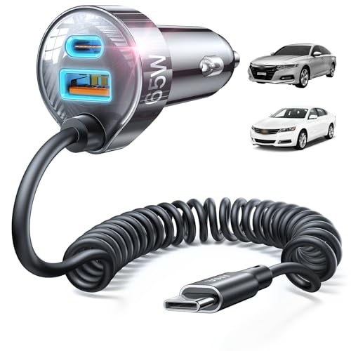 LISEN 65W iPhone 17 Pro Max Car Charger USB C Fast Charging,Super Fast iPhone 16/17 Pro Car Charger Type C Adapter Fit iPhone 17 Air ProMax Plus/16/15,Pixel 10, Samsung Galaxy S25/24,Android,Black