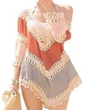 Photo Gallery aijump donna crochet tunica abito da spiaggia parei copri bikini costume da bagno cover up Photo Gallery aijump donna crochet tunica abito da spiaggia parei copri bikini costume da bagno cover up