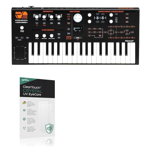 BoxWave Screen Protector Compatible With ASM Hydrasynth Explorer - ClearTouch Crystal Anti-UV EyeCare (2-Pack), Filters out Harmful Blue Light Reduce Fatigue