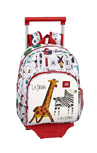 Algo de Jaime 611955020 Mochila pequeña Ruedas  Carro  Trolley  Multicolor  Unica